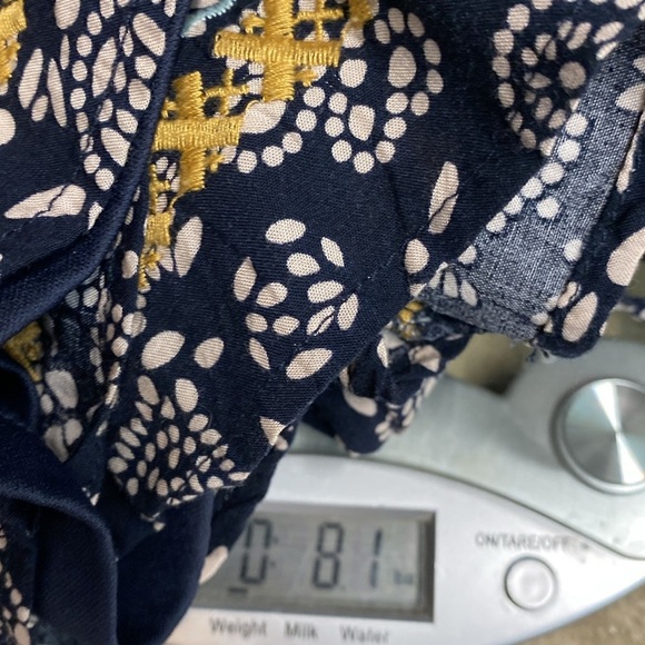 THML boho halter neck midi dress boho embroidered tassel ties in back S - Picture 11 of 11